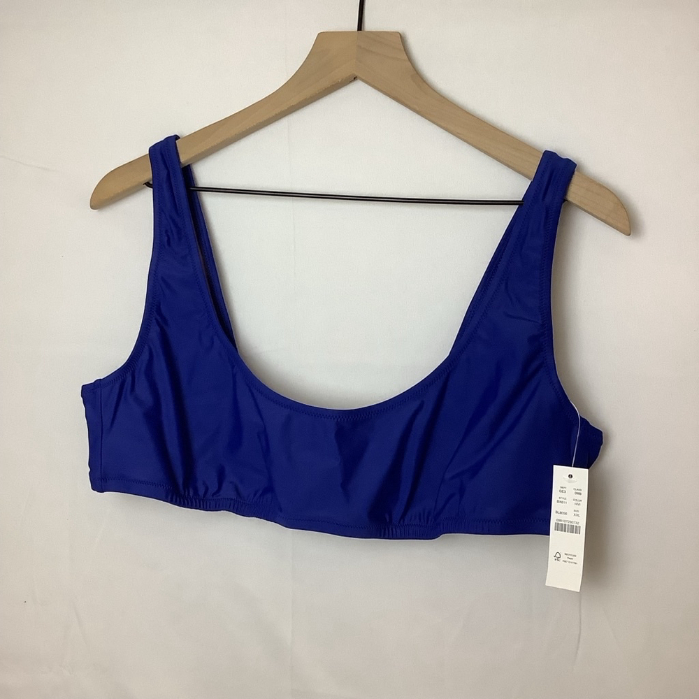 NWT Women's J.Crew Swim Top XXL Blue​